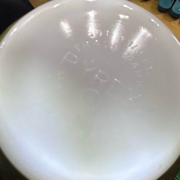 PYREX 401 (1.5 pint) green white Spring Blossom Crazy Daisy - Picture 14 of 15